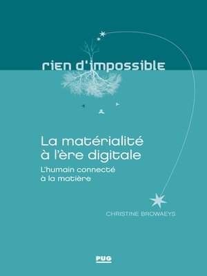 cover image of La matérialité à l'ère digitiale